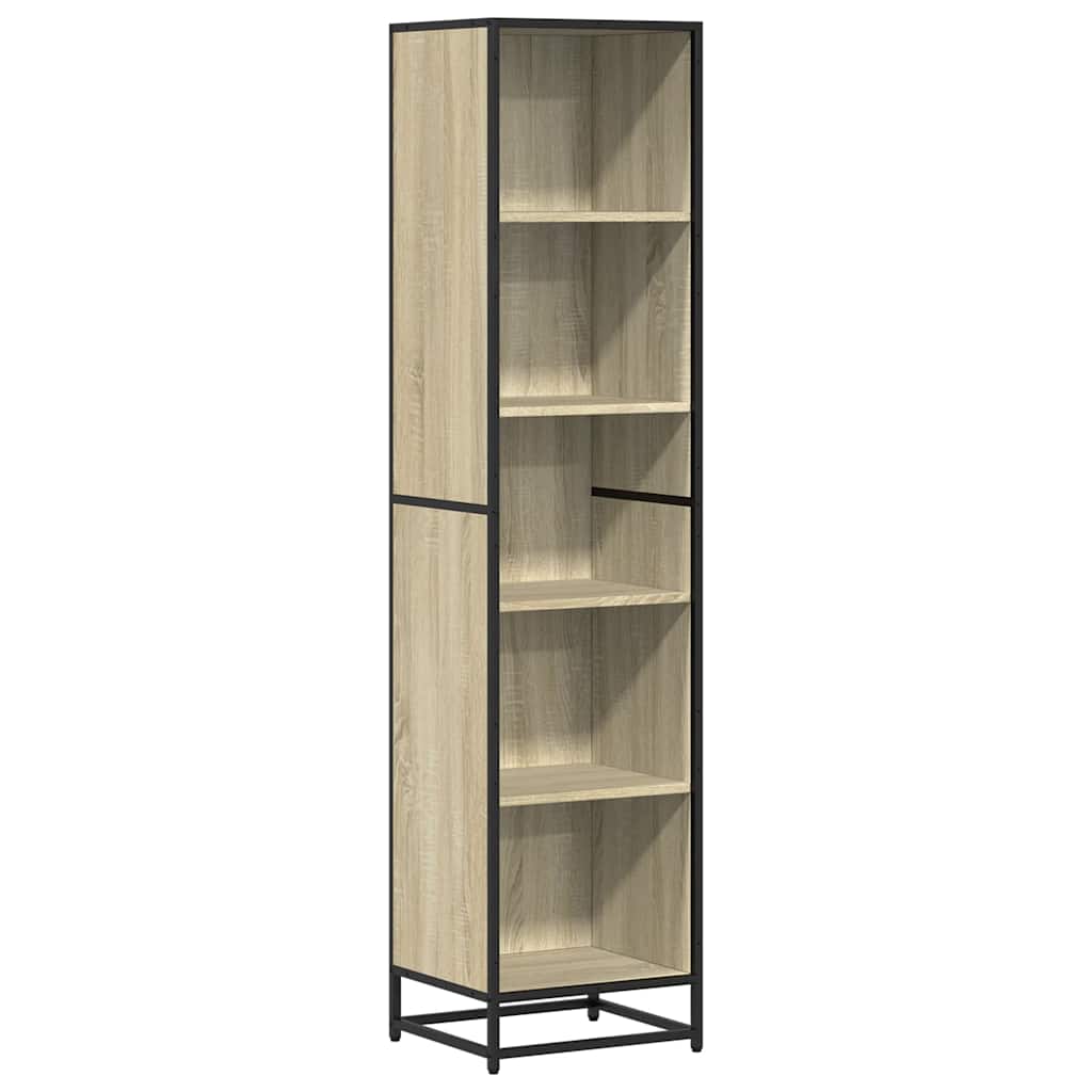 Boekenkast 40x35x170,5 cm bewerkt hout sonoma eikenkleurig