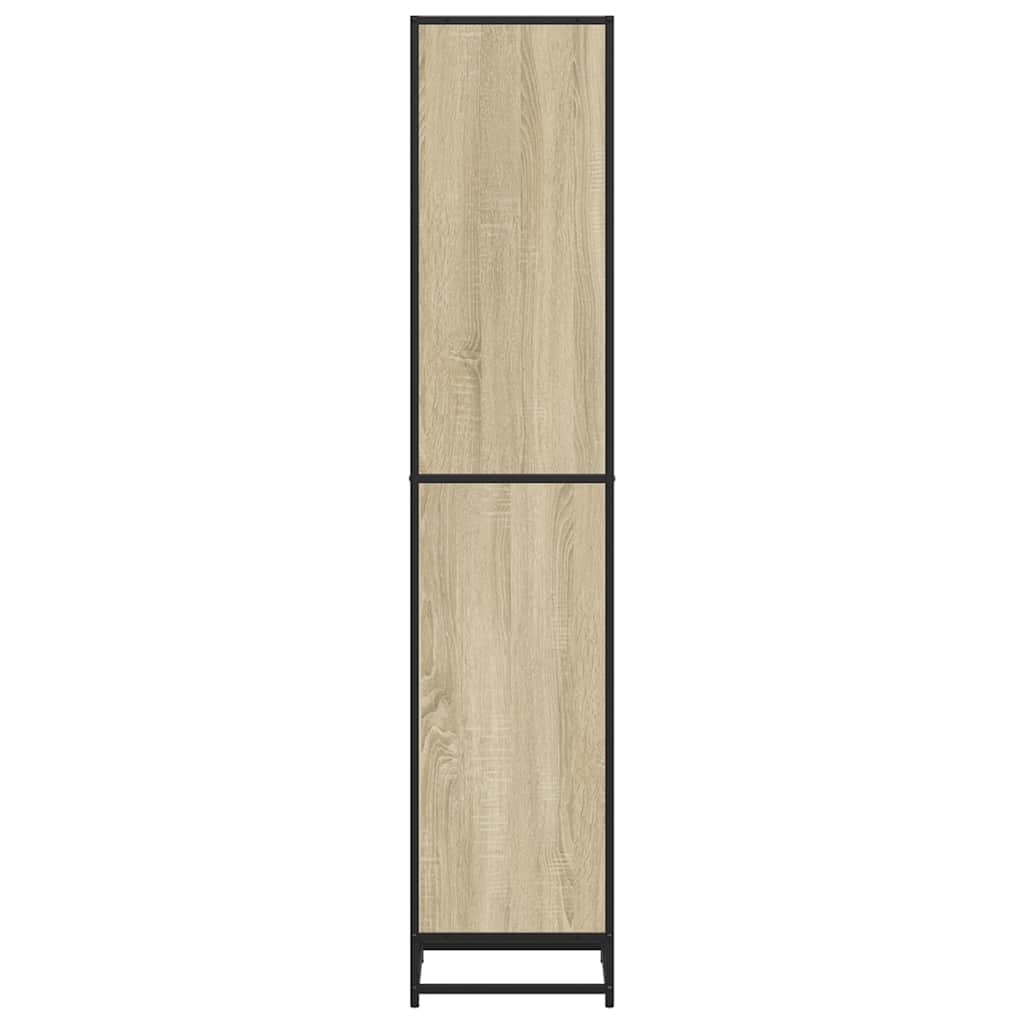 Boekenkast 40x35x170,5 cm bewerkt hout sonoma eikenkleurig