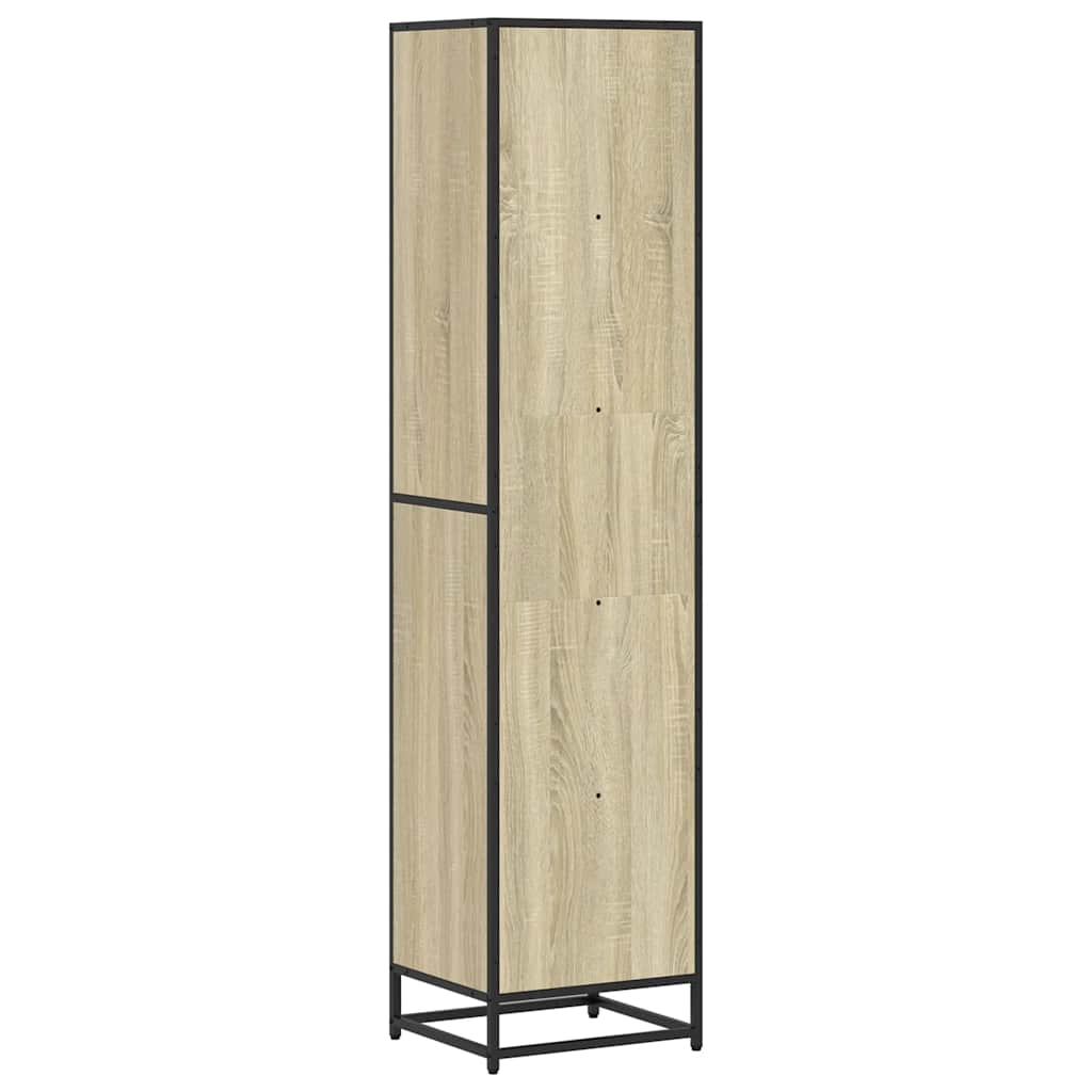 Boekenkast 40x35x170,5 cm bewerkt hout sonoma eikenkleurig