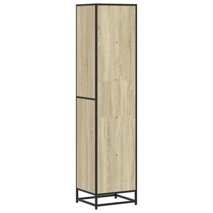Boekenkast 40x35x170,5 cm bewerkt hout sonoma eikenkleurig