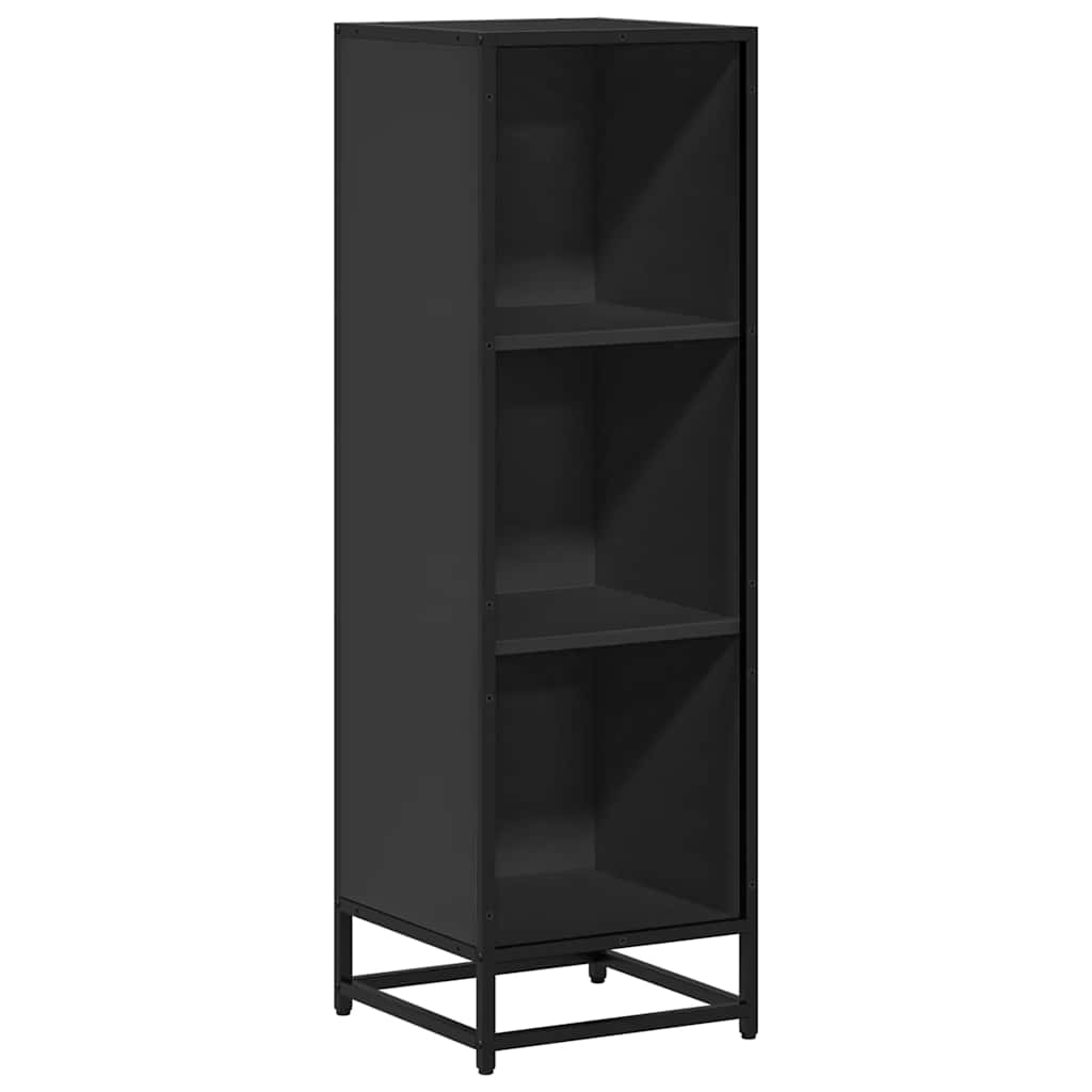 Boekenkast 33,5x33x107,5 cm bewerkt hout zwart
