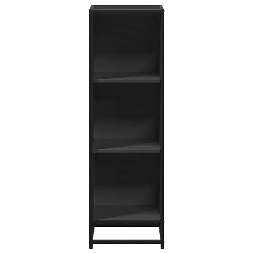 Boekenkast 33,5x33x107,5 cm bewerkt hout zwart