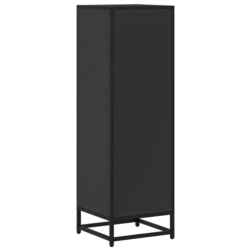 Boekenkast 33,5x33x107,5 cm bewerkt hout zwart