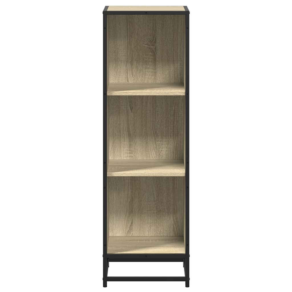 Boekenkast 33,5x33x107,5 cm bewerkt hout sonoma eikenkleurig