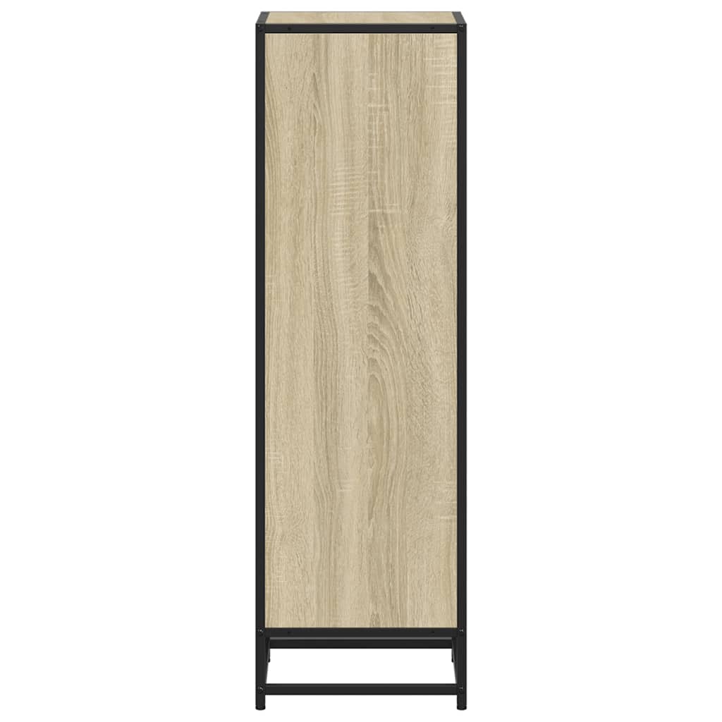 Boekenkast 33,5x33x107,5 cm bewerkt hout sonoma eikenkleurig
