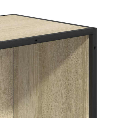 Boekenkast 33,5x33x107,5 cm bewerkt hout sonoma eikenkleurig