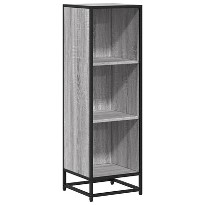 Boekenkast 33,5x33x107,5 bewerkt hout grijs sonoma eikenkleur