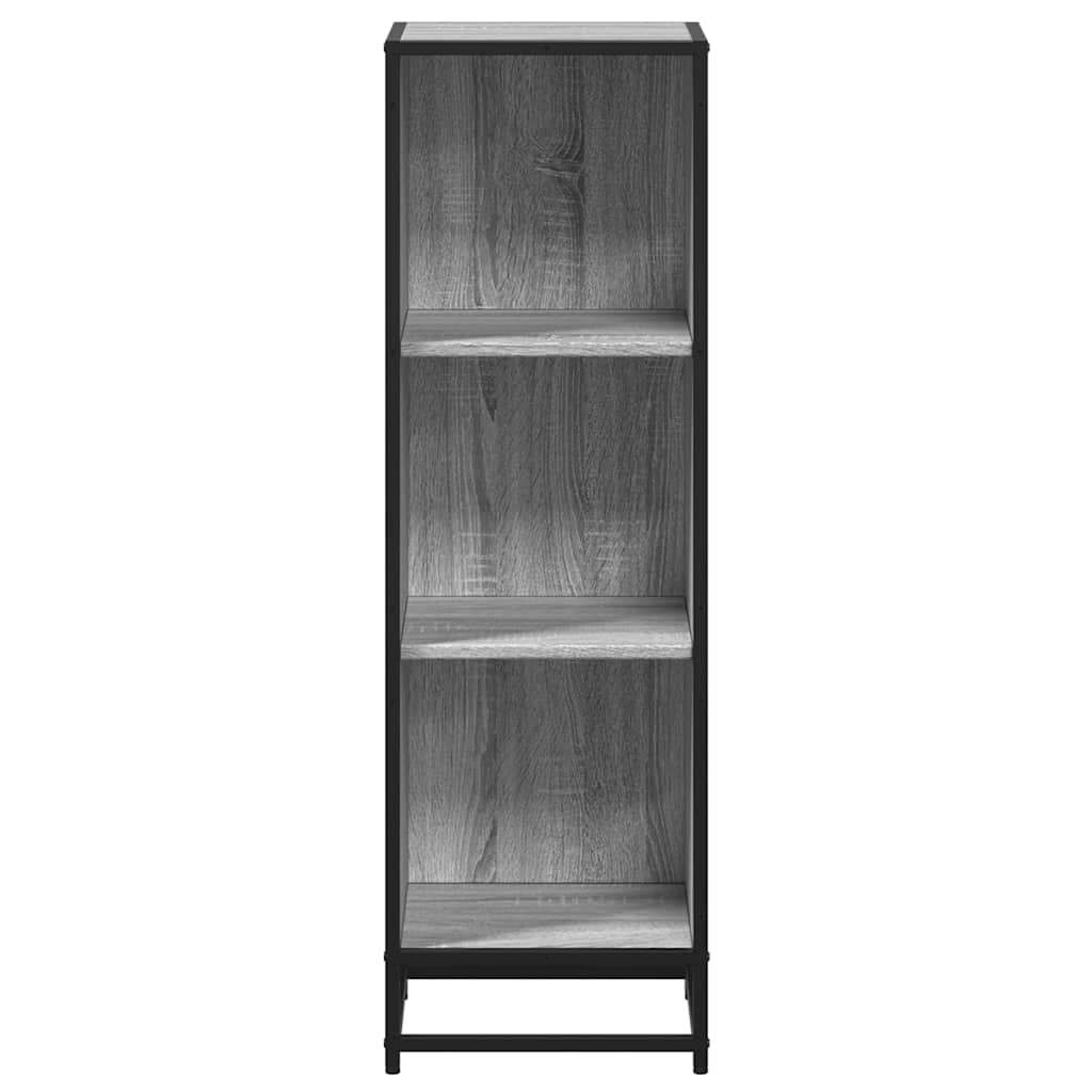 Boekenkast 33,5x33x107,5 bewerkt hout grijs sonoma eikenkleur