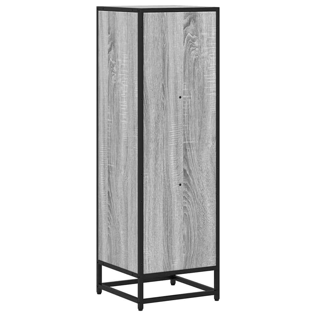 Boekenkast 33,5x33x107,5 bewerkt hout grijs sonoma eikenkleur