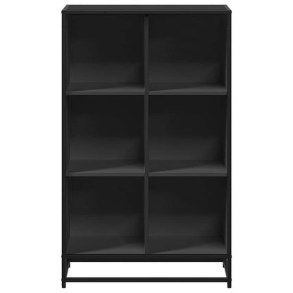 Boekenkast 65,5x33x107,5 cm bewerkt hout zwart