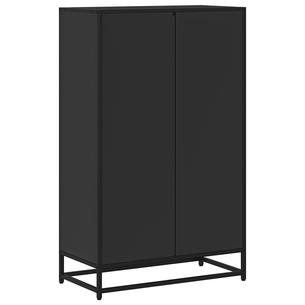 Boekenkast 65,5x33x107,5 cm bewerkt hout zwart