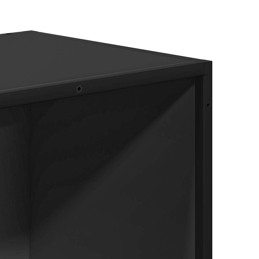Boekenkast 65,5x33x107,5 cm bewerkt hout zwart