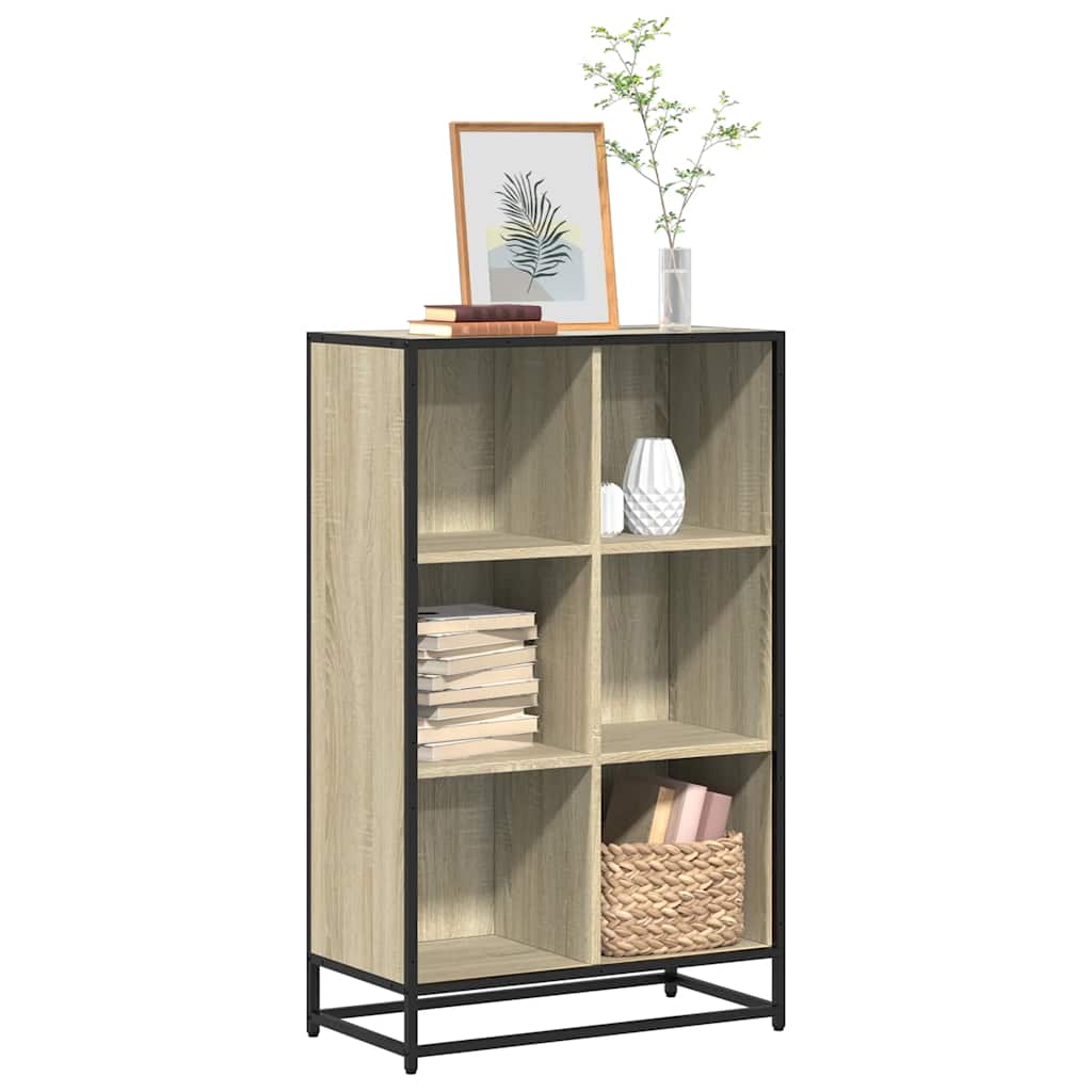 Boekenkast 65,5x33x107,5 cm bewerkt hout sonoma eikenkleurig