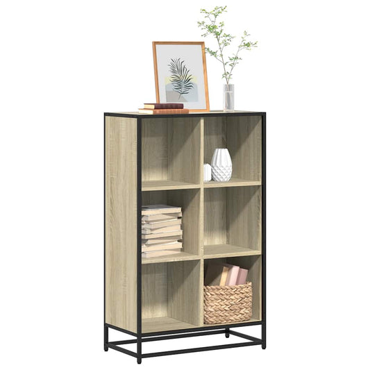 Boekenkast 65,5x33x107,5 cm bewerkt hout sonoma eikenkleurig