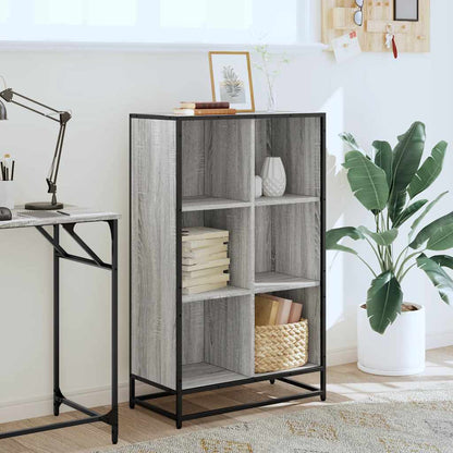 Boekenkast 65,5x33x107,5cm bewerkt hout grijs sonoma eikenkleur