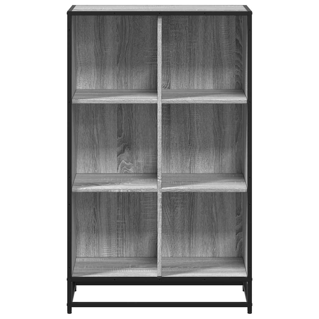 Boekenkast 65,5x33x107,5cm bewerkt hout grijs sonoma eikenkleur