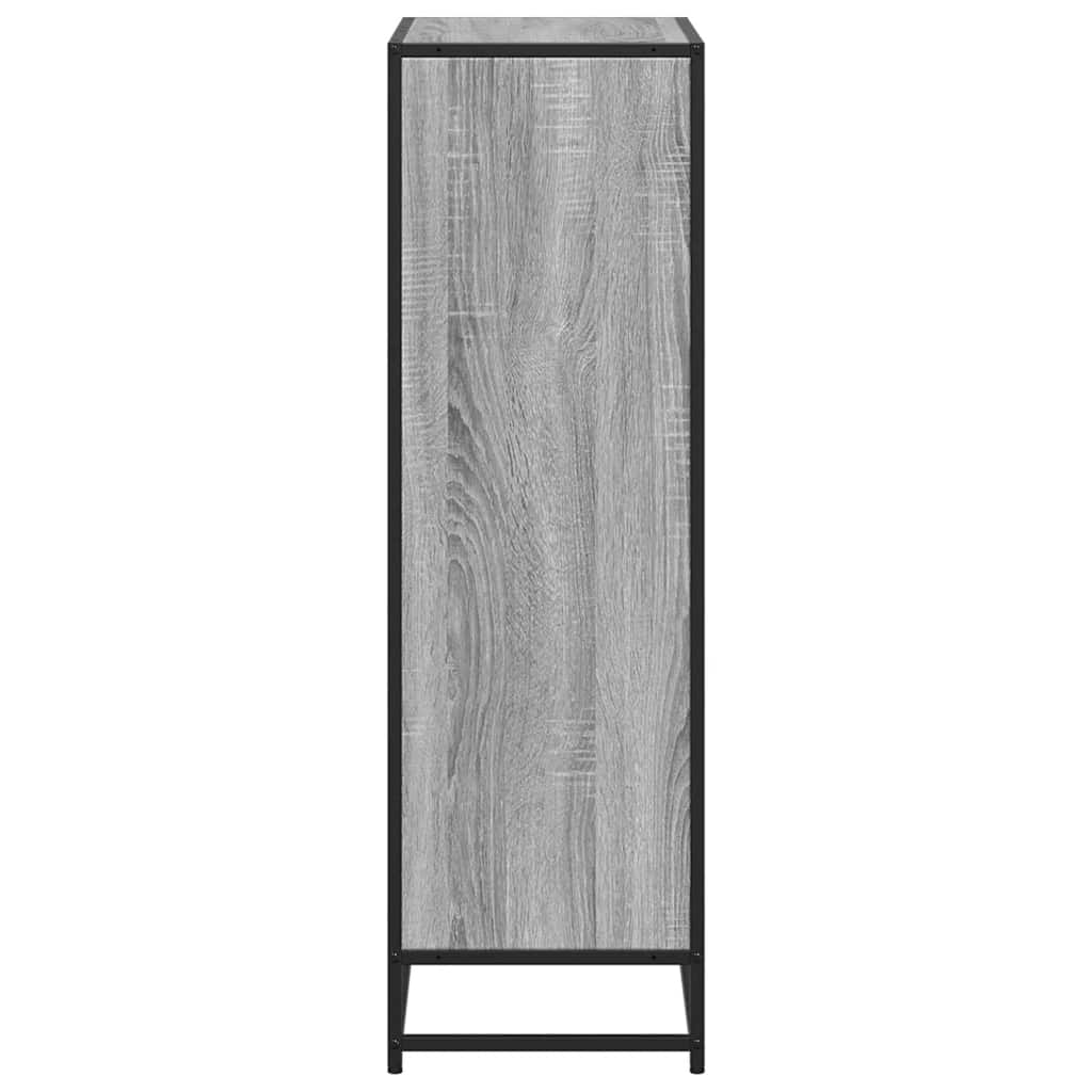 Boekenkast 65,5x33x107,5cm bewerkt hout grijs sonoma eikenkleur