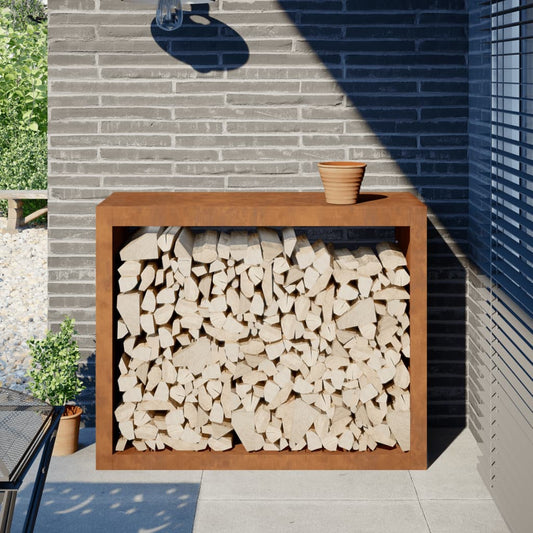 Brandhoutrek 100x40x80 cm weervast staal
