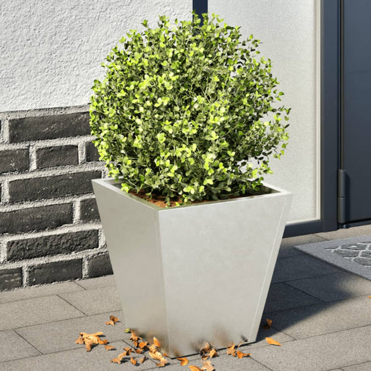 Plantenbakken Roestvrij Staal 2 30 x 30 x 30 cm Roestvrij staal/Lichtgrijs
