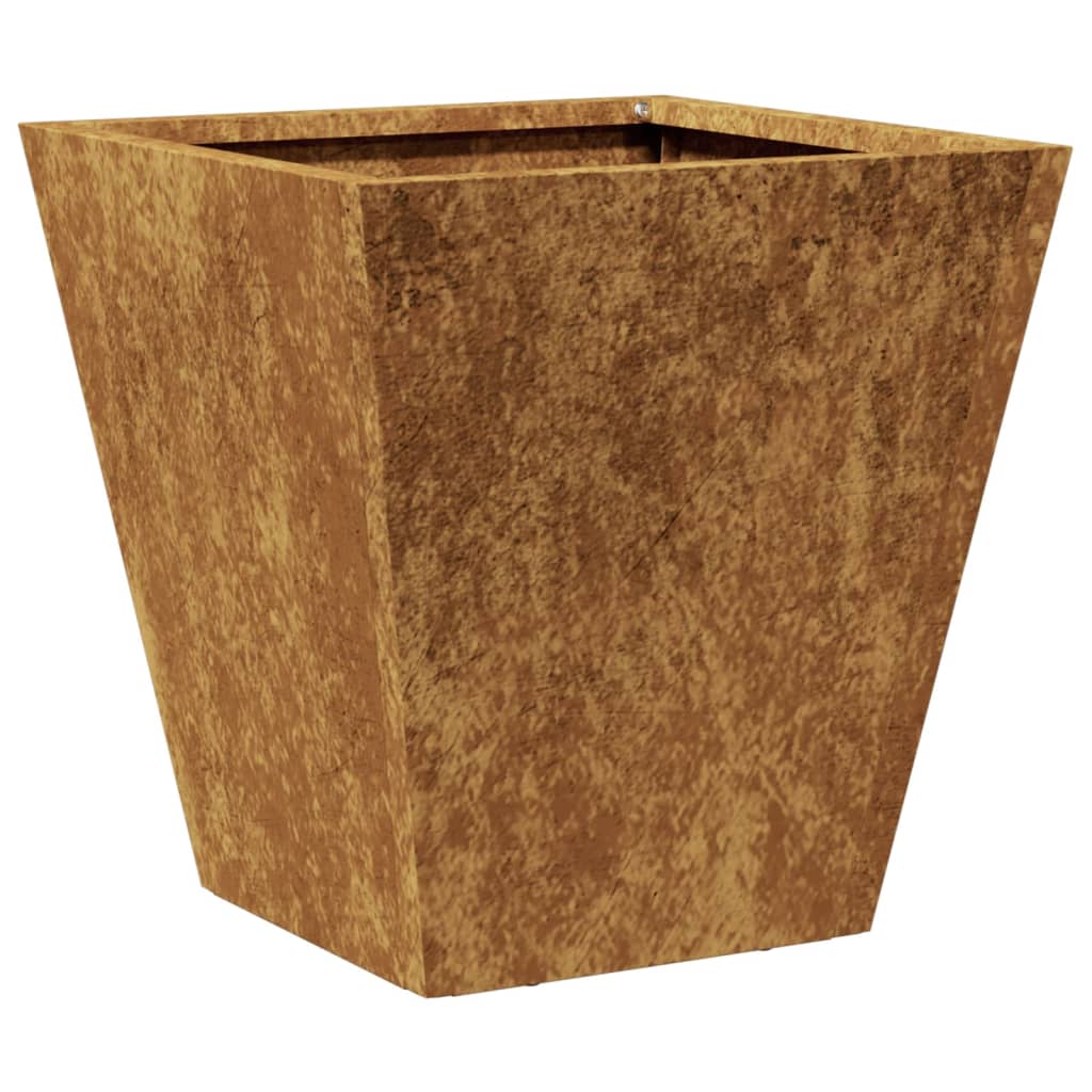 Plantenbakken Weervast Staal 2 30 x 30 x 30 cm Cortenstaal/Bruin
