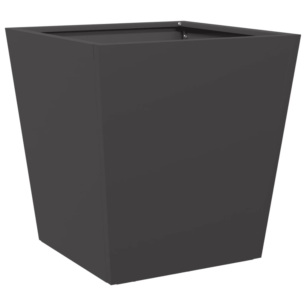 Plantenbakken Staal Zwart 2 40 x 40 x 40 cm Staal/Zwart