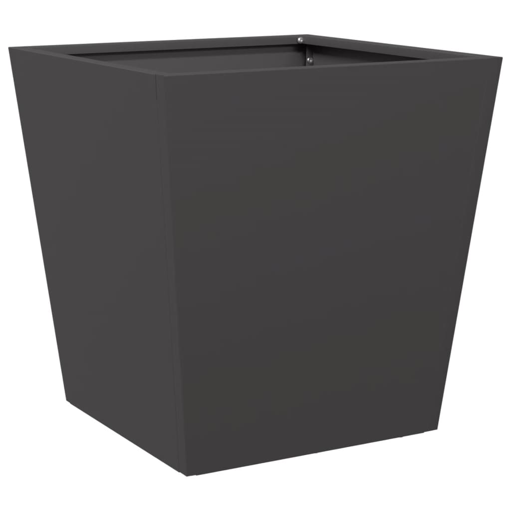 Plantenbakken Staal Zwart 2 40 x 40 x 40 cm Staal/Zwart