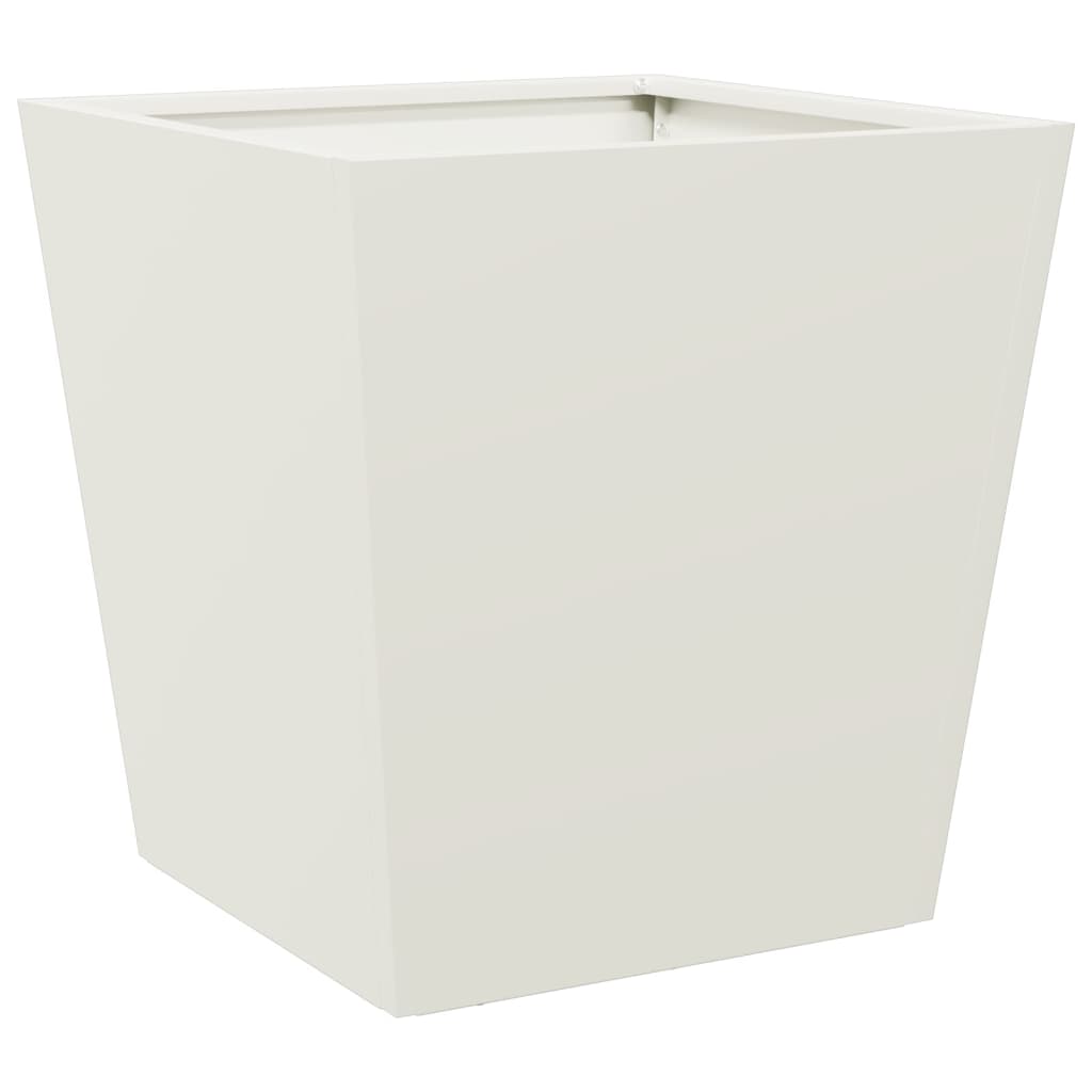 Plantenbakken Staal Wit 2 40 x 40 x 40 cm Staal/Wit