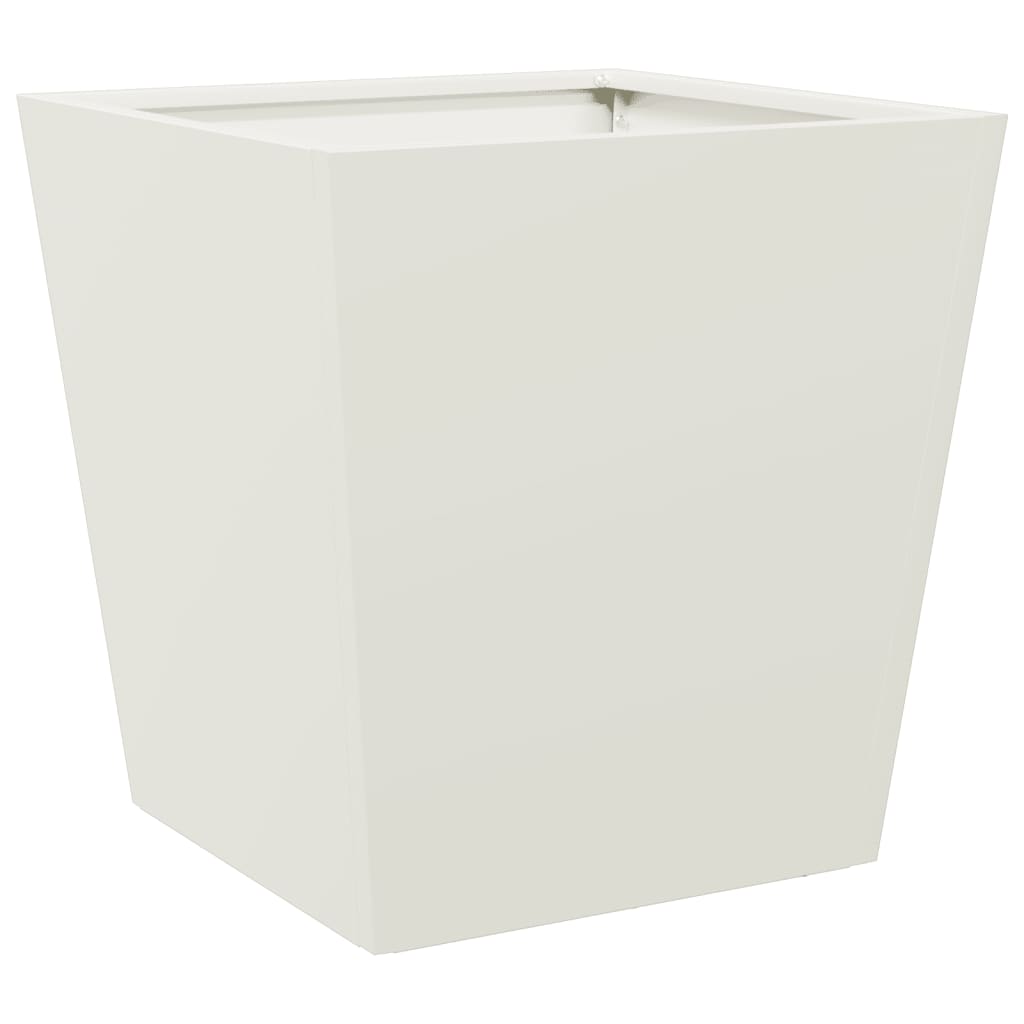 Plantenbakken Staal Wit 2 40 x 40 x 40 cm Staal/Wit