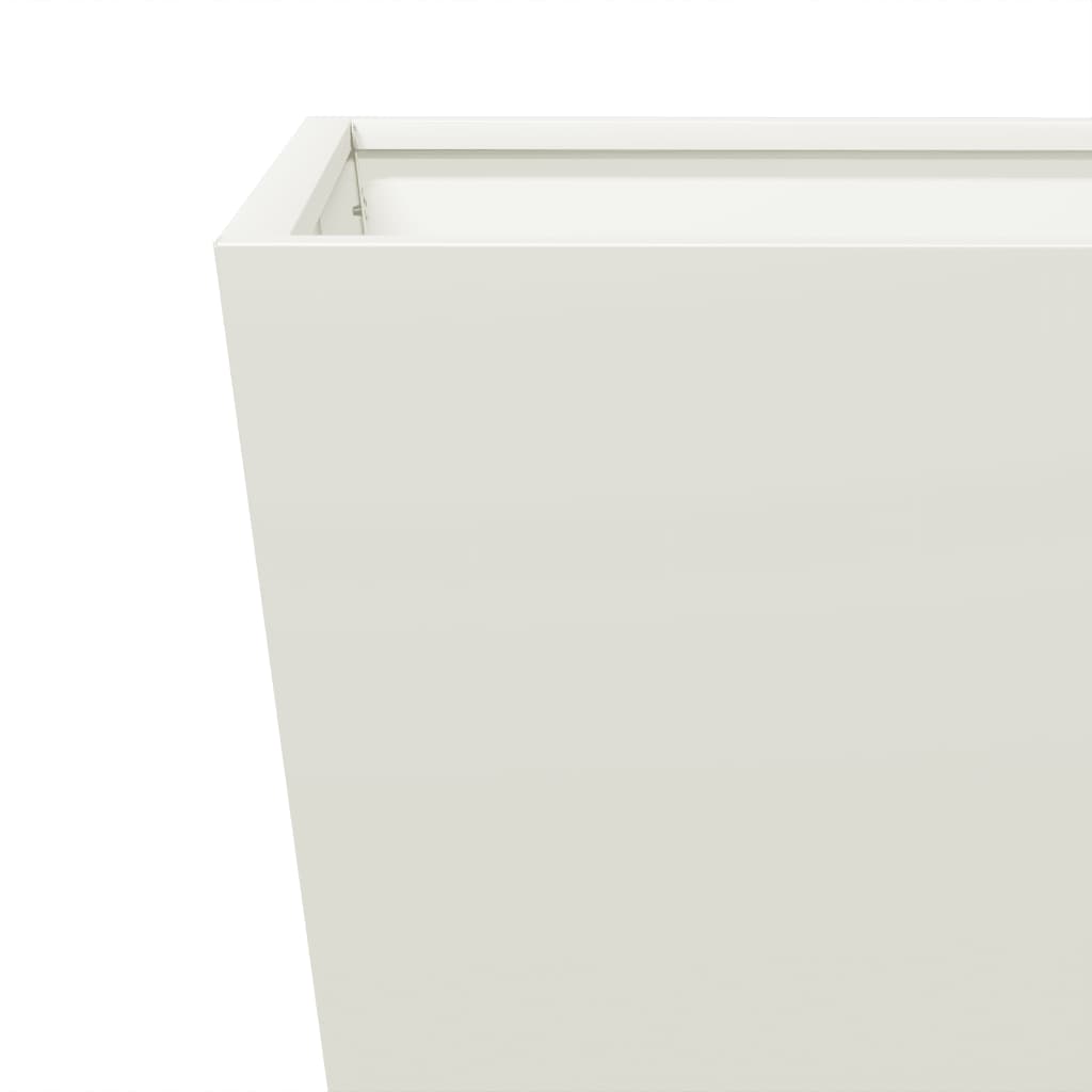 Plantenbakken Staal Wit 2 40 x 40 x 40 cm Staal/Wit