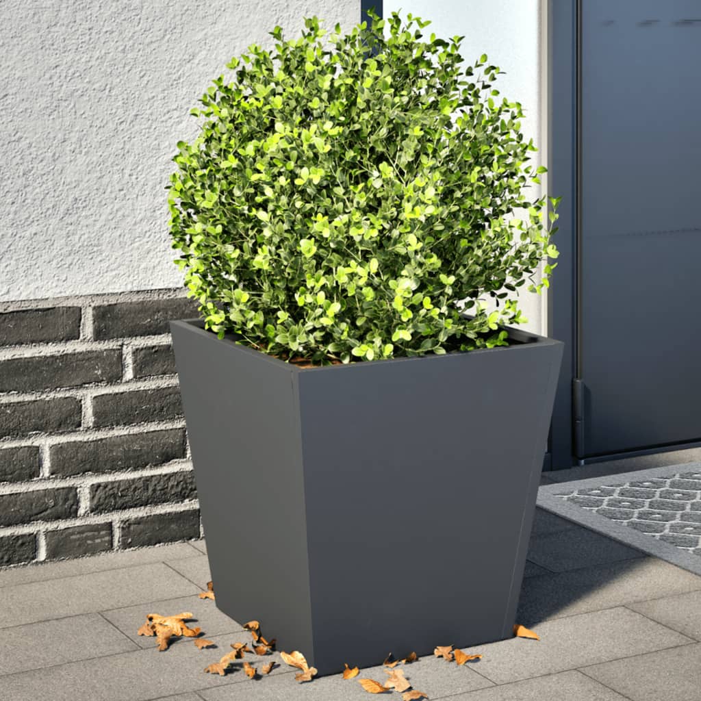 Plantenbakken Staal Antracietkleurig 2 40 x 40 x 40 cm Staal/Antracietkleurig