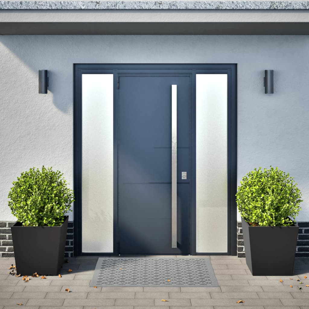 Plantenbakken Staal Zwart 2 50 x 50 x 50 cm Staal/Zwart