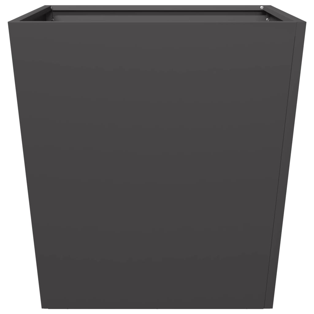 Plantenbakken Staal Zwart 2 50 x 50 x 50 cm Staal/Zwart