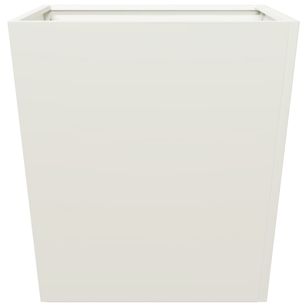 Plantenbakken Staal Wit 2 50 x 50 x 50 cm Staal/Wit