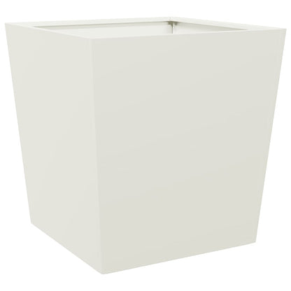 Plantenbakken Staal Wit 2 50 x 50 x 50 cm Staal/Wit