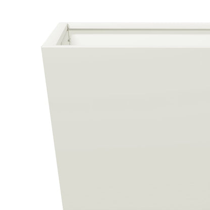 Plantenbakken Staal Wit 2 50 x 50 x 50 cm Staal/Wit
