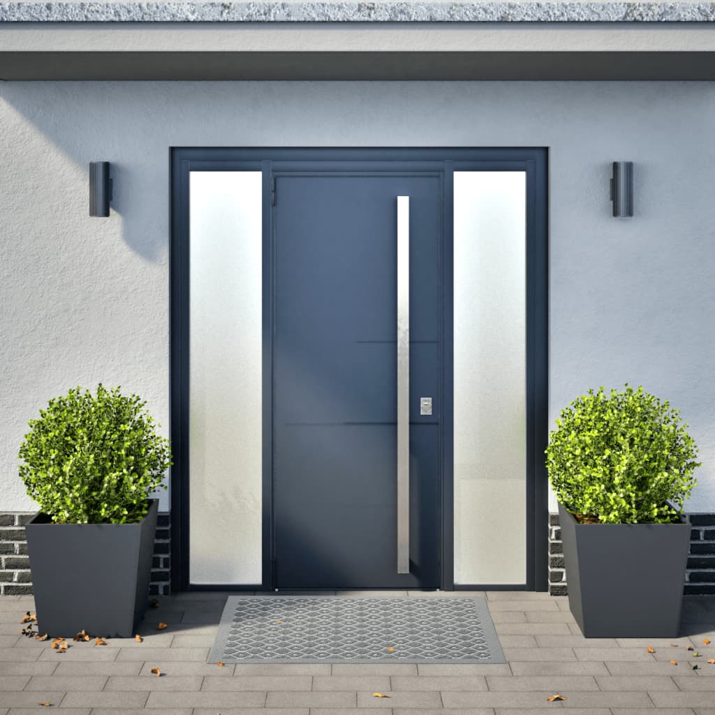 Plantenbakken Staal Antracietkleurig 2 50 x 50 x 50 cm Staal/Antracietkleurig