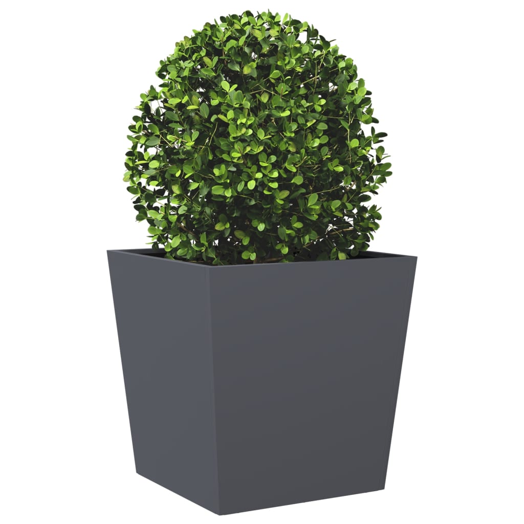 Plantenbakken Staal Antracietkleurig 2 50 x 50 x 50 cm Staal/Antracietkleurig