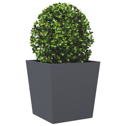 Plantenbakken Staal Antracietkleurig 2 50 x 50 x 50 cm Staal/Antracietkleurig