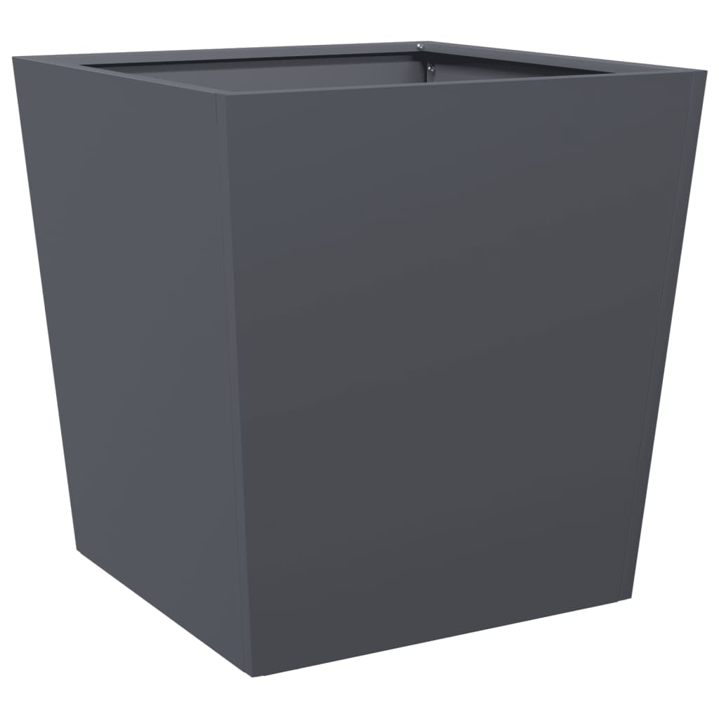 Plantenbakken Staal Antracietkleurig 2 50 x 50 x 50 cm Staal/Antracietkleurig