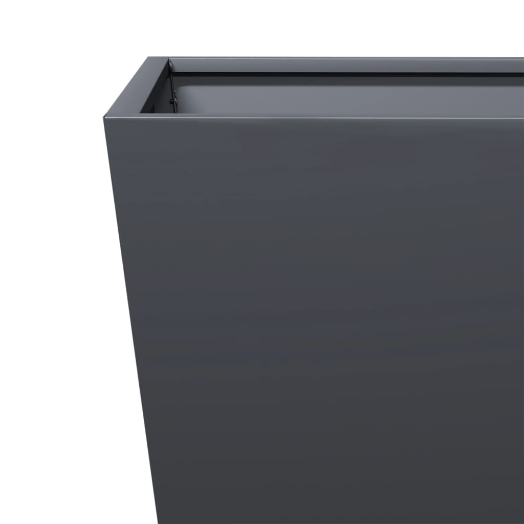 Plantenbakken Staal Antracietkleurig 2 50 x 50 x 50 cm Staal/Antracietkleurig