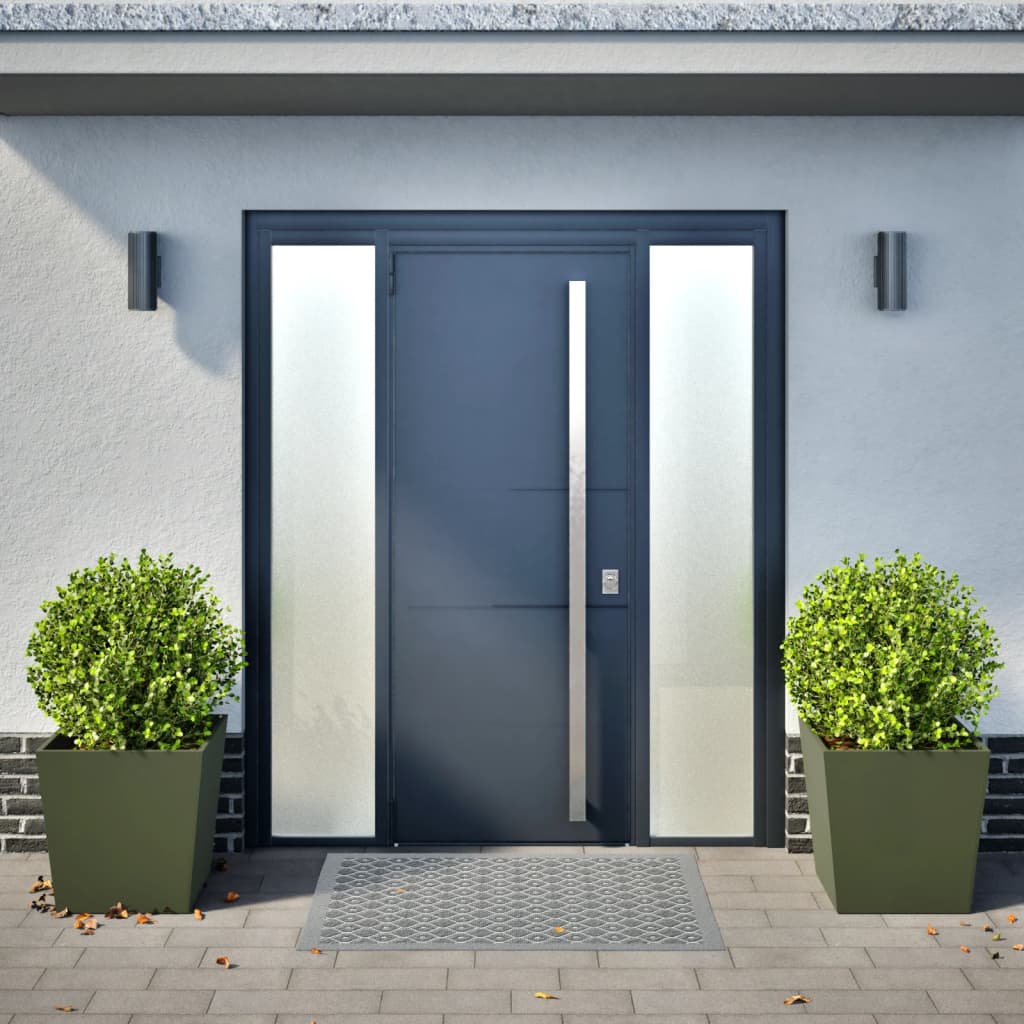 Plantenbakken Staal Olijfgroen 2 50 x 50 x 50 cm Staal/Groen