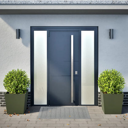 Plantenbakken Staal Olijfgroen 2 50 x 50 x 50 cm Staal/Groen