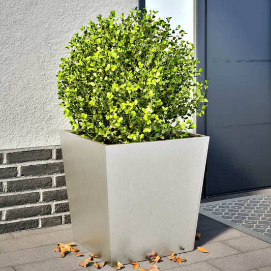 Plantenbakken Roestvrij Staal 2 50 x 50 x 50 cm Roestvrij staal/Lichtgrijs