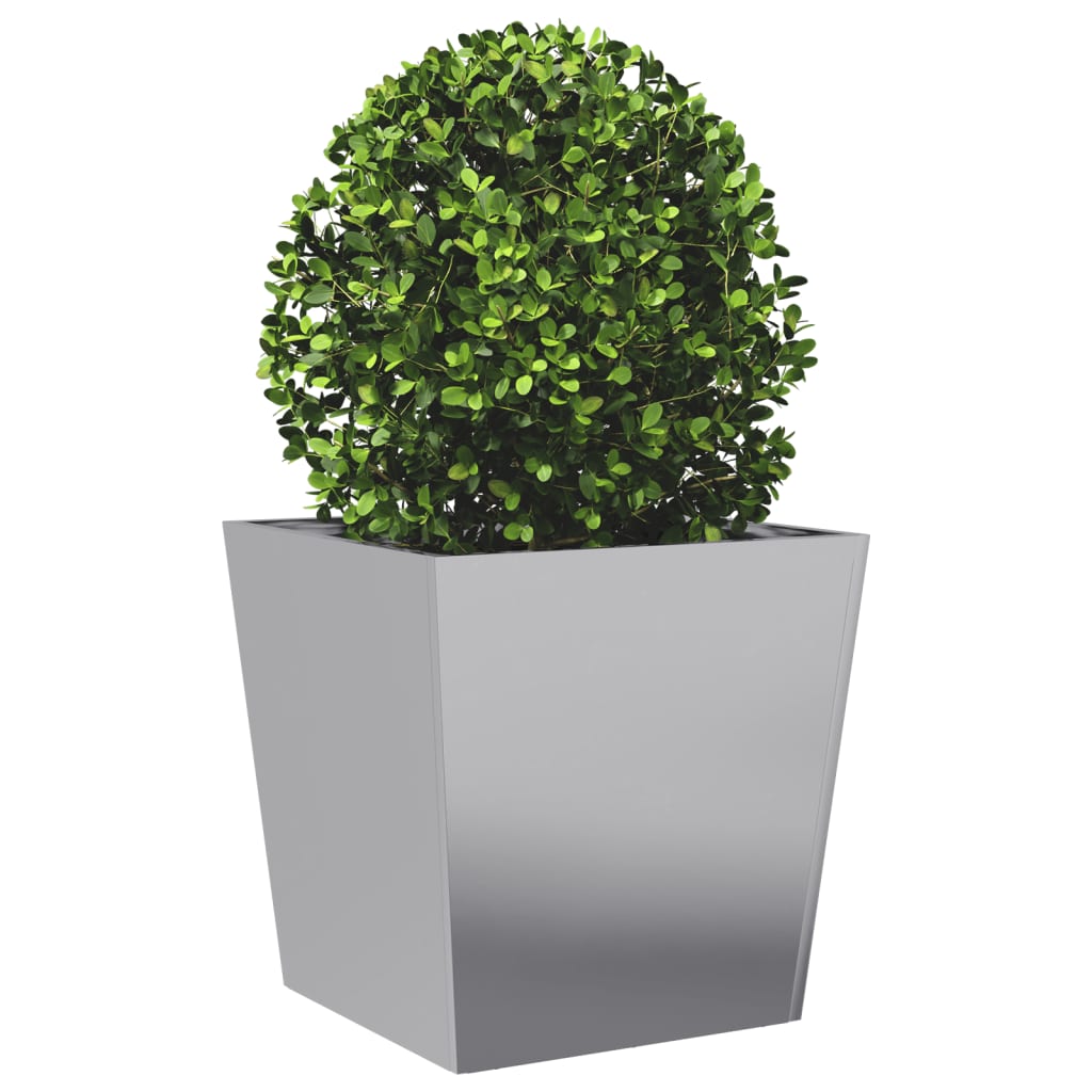 Plantenbakken Gegalvaniseerd Staal 2 50 x 50 x 50 cm Gegalvaniseerd staal/Grijs