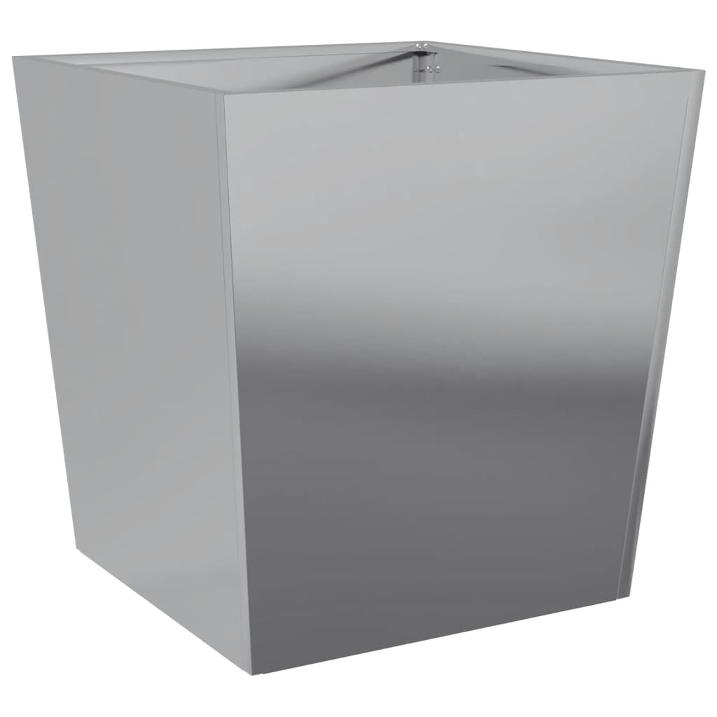 Plantenbakken Gegalvaniseerd Staal 2 50 x 50 x 50 cm Gegalvaniseerd staal/Grijs