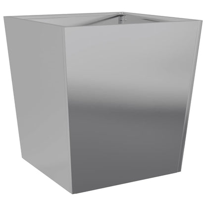 Plantenbakken Gegalvaniseerd Staal 2 50 x 50 x 50 cm Gegalvaniseerd staal/Grijs