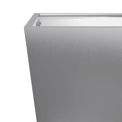 Plantenbakken Gegalvaniseerd Staal 2 50 x 50 x 50 cm Gegalvaniseerd staal/Grijs