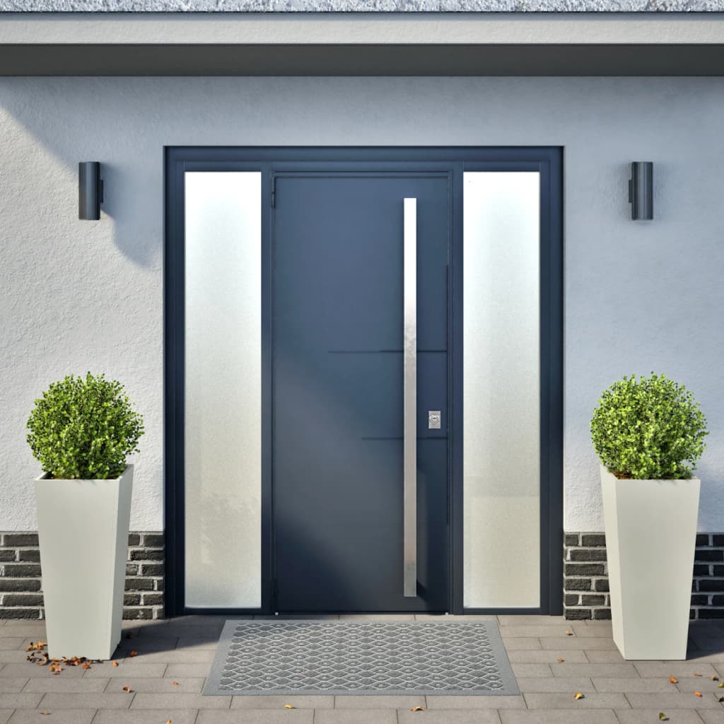 Plantenbakken Staal Wit 2 35 x 35 x 75 cm Staal/Wit