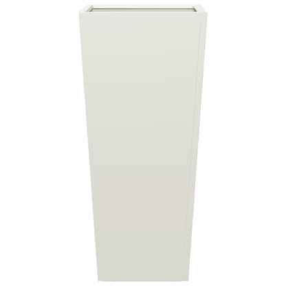 Plantenbakken Staal Wit 2 35 x 35 x 75 cm Staal/Wit