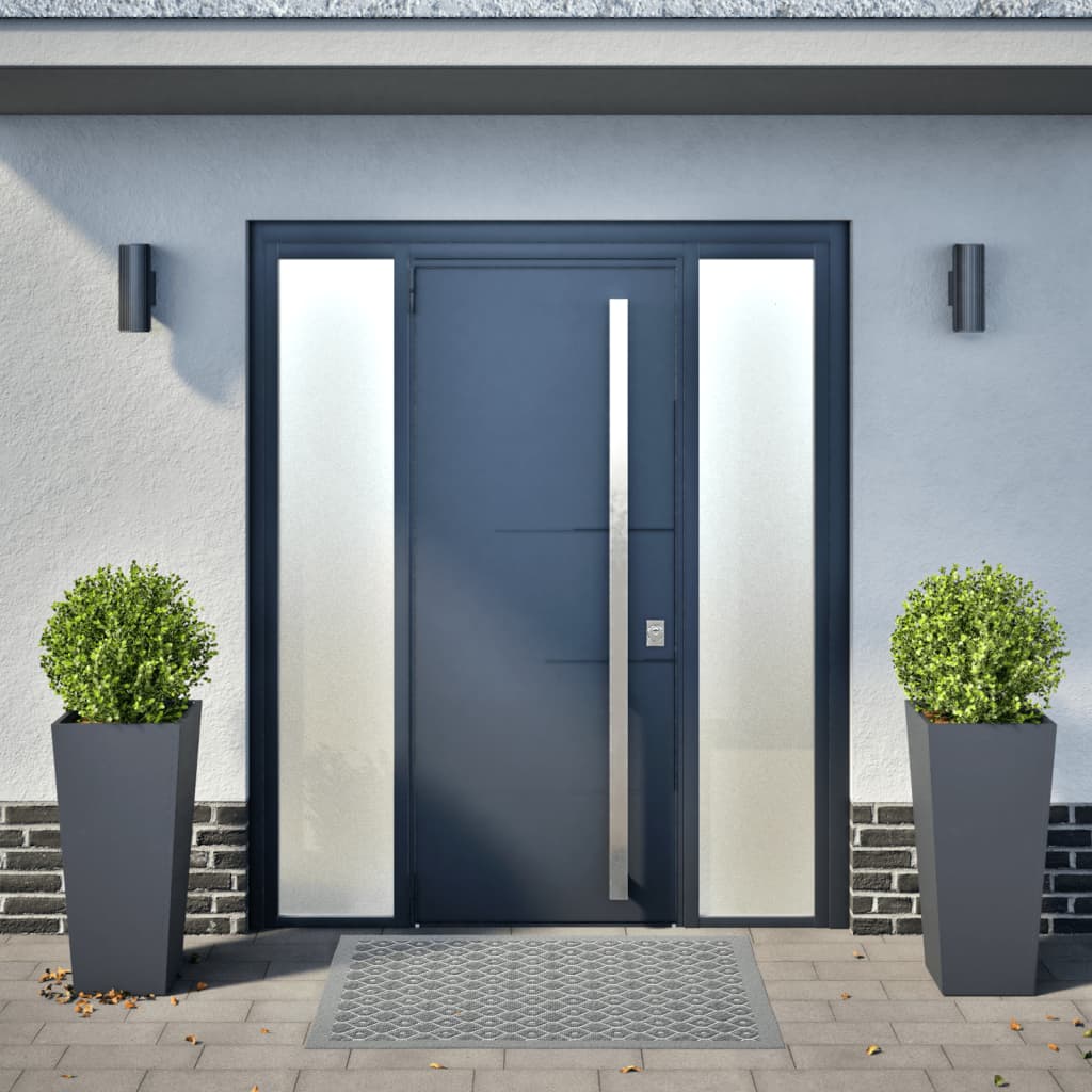 Plantenbakken Staal Antracietkleurig 2 35 x 35 x 75 cm Staal/Antracietkleurig